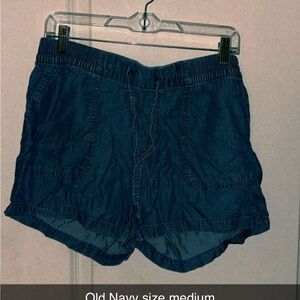 Old Navy Blue Jean Shorts Relaxed Fit Mid-Rise